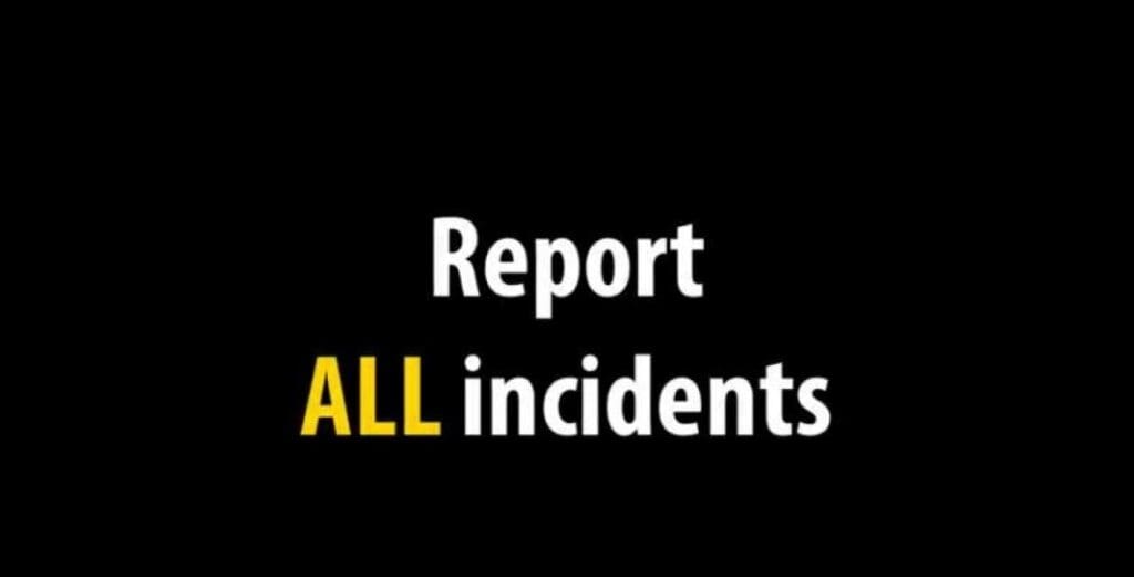 Report all incidents graphic