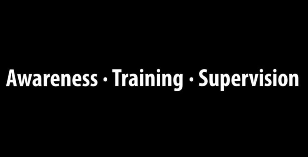 Awareness training supervision graphic