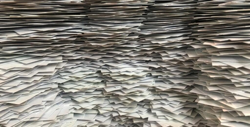 piles of paperwork
