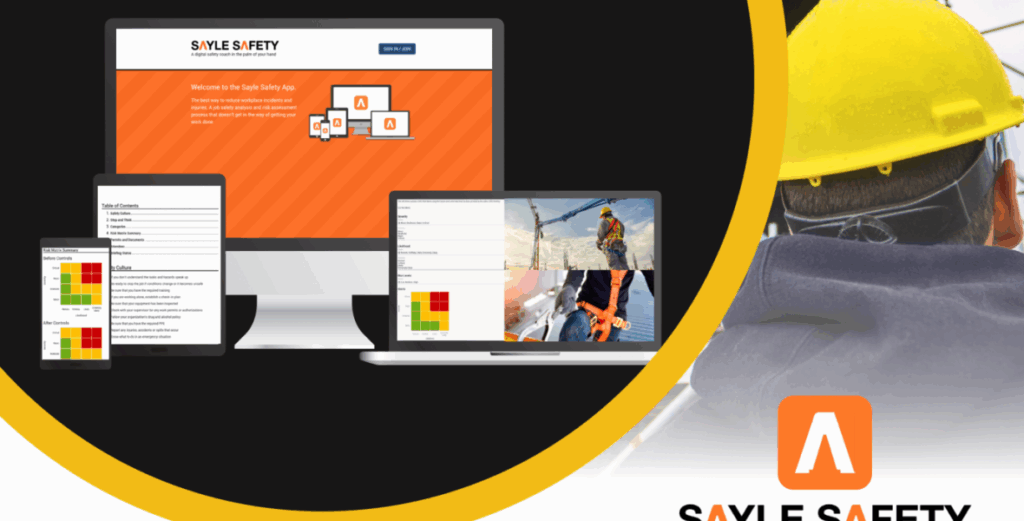 Sayle Safety app screenshot
