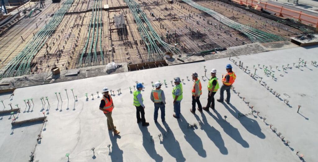construction workers on job site